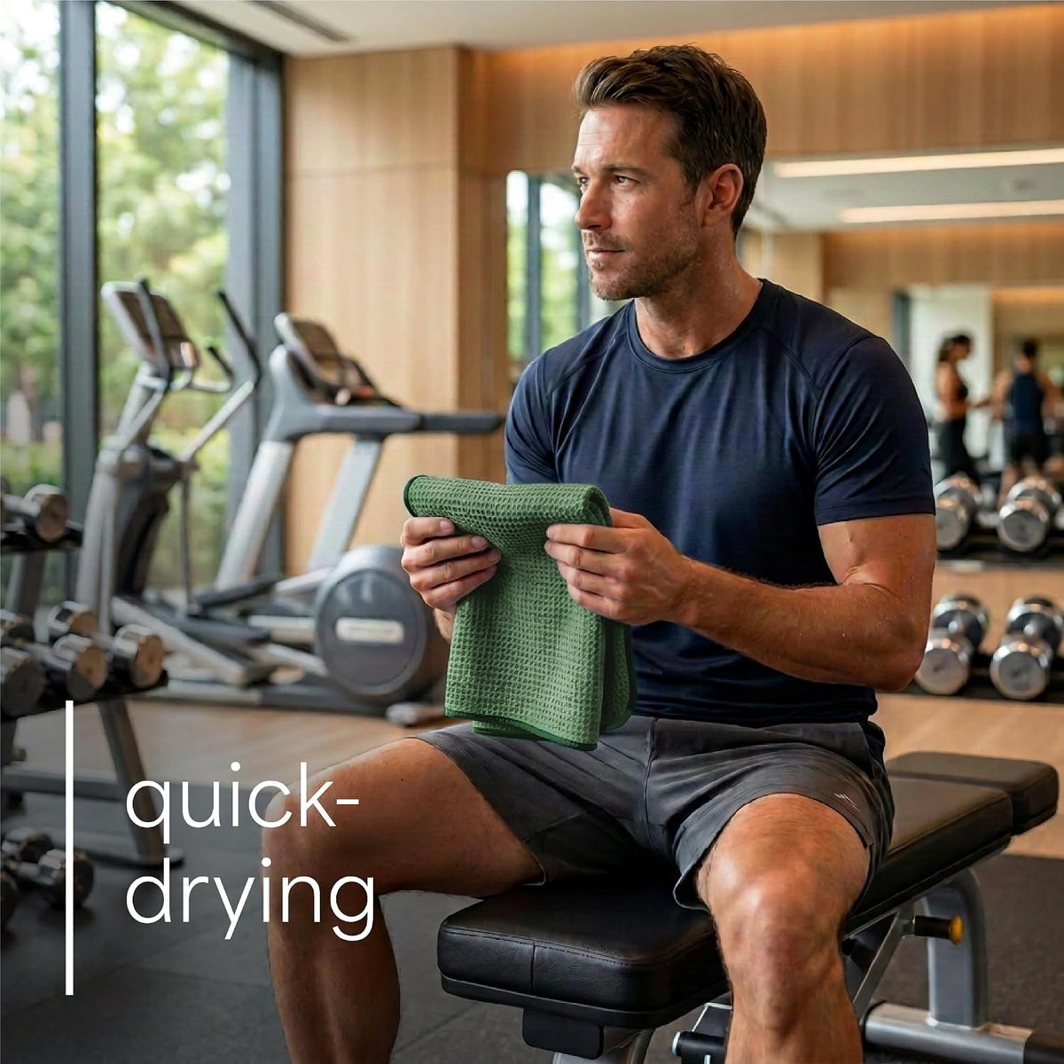. Microfiber Gym Towels, 6 Pack, 16" x 27"