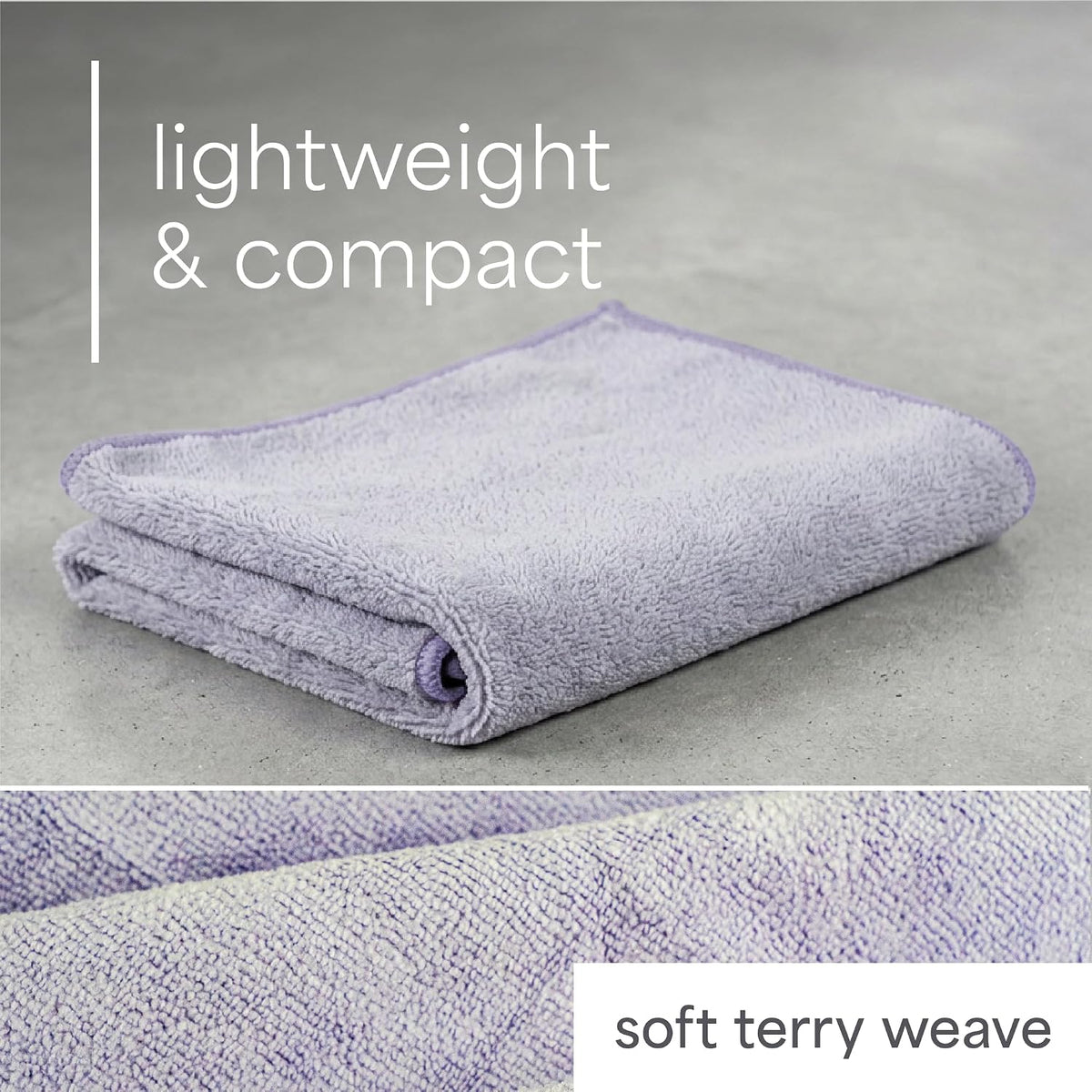 . Microfiber Gym Towels, 6 Pack, 16" x 27"