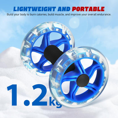 Ab Wheel Roller For Core Workout, Ab Roller Fitness Exercise Wheel Devices Abdominal Trainer for Men Women Core Strength Training Home Gym Fitness Equipment