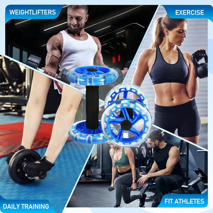 Ab Wheel Roller For Core Workout, Ab Roller Fitness Exercise Wheel Devices Abdominal Trainer for Men Women Core Strength Training Home Gym Fitness Equipment