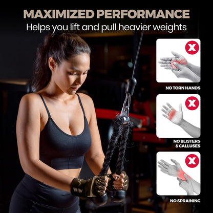 Workout Gloves for Women – Breathable Gym Gloves for Women with Palm Protection and Enhanced Grip – Padded Weight Lifting Glove for Womens with Wrist Wraps Support Weightlifting Exercise Cycling
