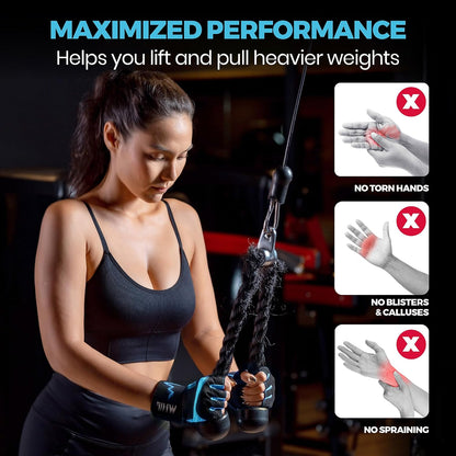 Workout Gloves for Women – Breathable Gym Gloves for Women with Palm Protection and Enhanced Grip – Padded Weight Lifting Glove for Womens with Wrist Wraps Support Weightlifting Exercise Cycling