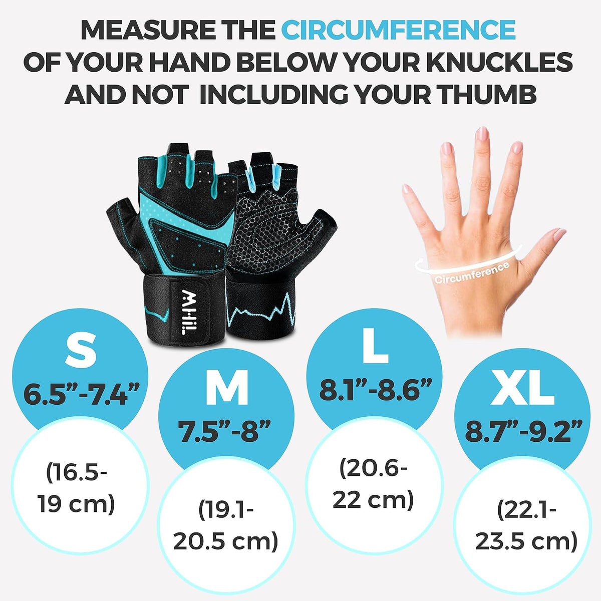 Workout Gloves for Women – Breathable Gym Gloves for Women with Palm Protection and Enhanced Grip – Padded Weight Lifting Glove for Womens with Wrist Wraps Support Weightlifting Exercise Cycling