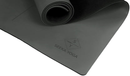 Grippiest Mat - Wet or Dry - Body Alignment. Plants A Tree. Natural Rubber Bottom.Extra Long and Wide for Comfort. Suitable Also for Hot Yoga. (72" x 24" x 4.5mm) Home Workout Mat. Non-slip.