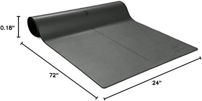 Grippiest Mat - Wet or Dry - Body Alignment. Plants A Tree. Natural Rubber Bottom.Extra Long and Wide for Comfort. Suitable Also for Hot Yoga. (72" x 24" x 4.5mm) Home Workout Mat. Non-slip.
