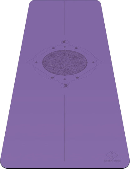 Grippiest Mat - Wet or Dry - Body Alignment. Plants A Tree. Natural Rubber Bottom.Extra Long and Wide for Comfort. Suitable Also for Hot Yoga. (72" x 24" x 4.5mm) Home Workout Mat. Non-slip.