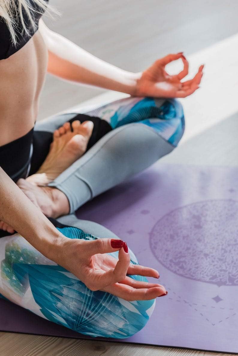Grippiest Mat - Wet or Dry - Body Alignment. Plants A Tree. Natural Rubber Bottom.Extra Long and Wide for Comfort. Suitable Also for Hot Yoga. (72" x 24" x 4.5mm) Home Workout Mat. Non-slip.