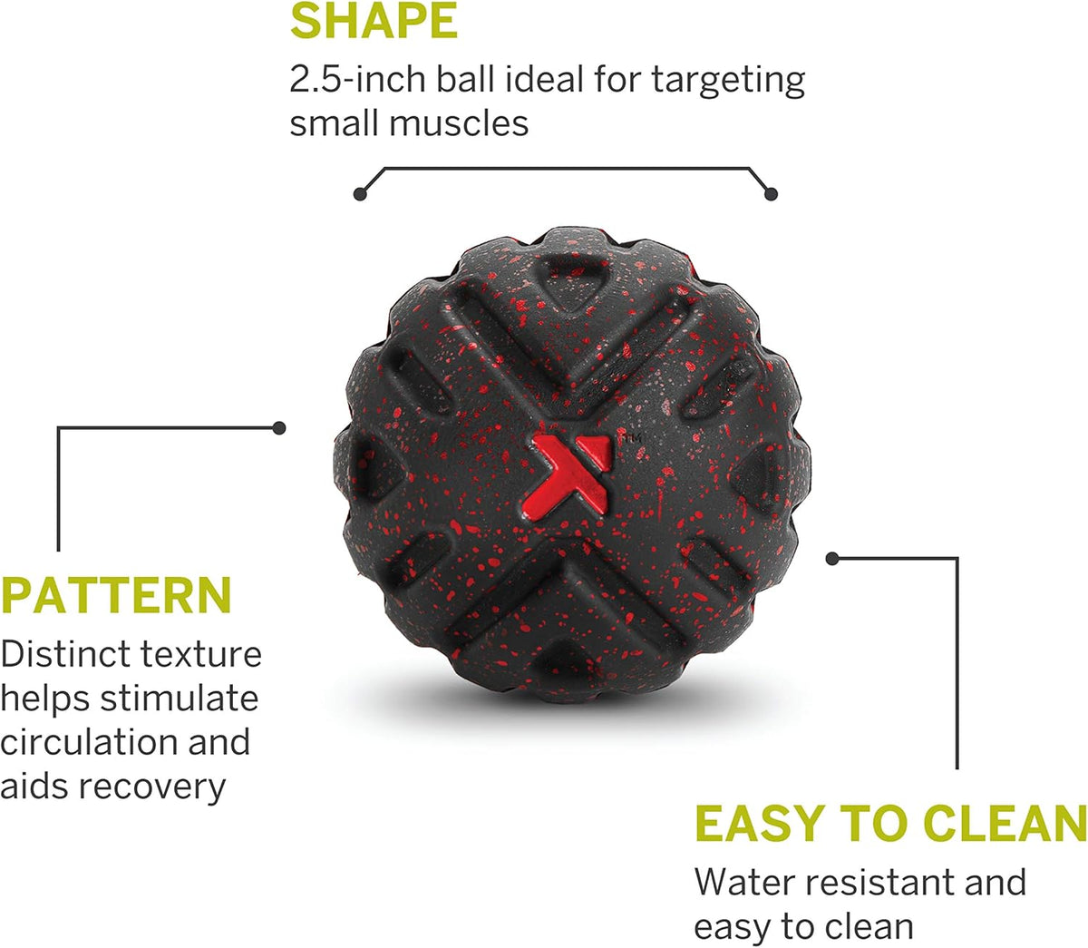 Therapy Trigger Point MB Deep Tissue 2.5-Inch Textured Massage Ball