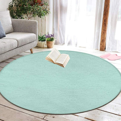 Room Sofa Yoga Soft Round Carpet, Modern Round Area Rug, Non Slip Machine Washable Kitchen Office Circle Rug Purple, 36inch