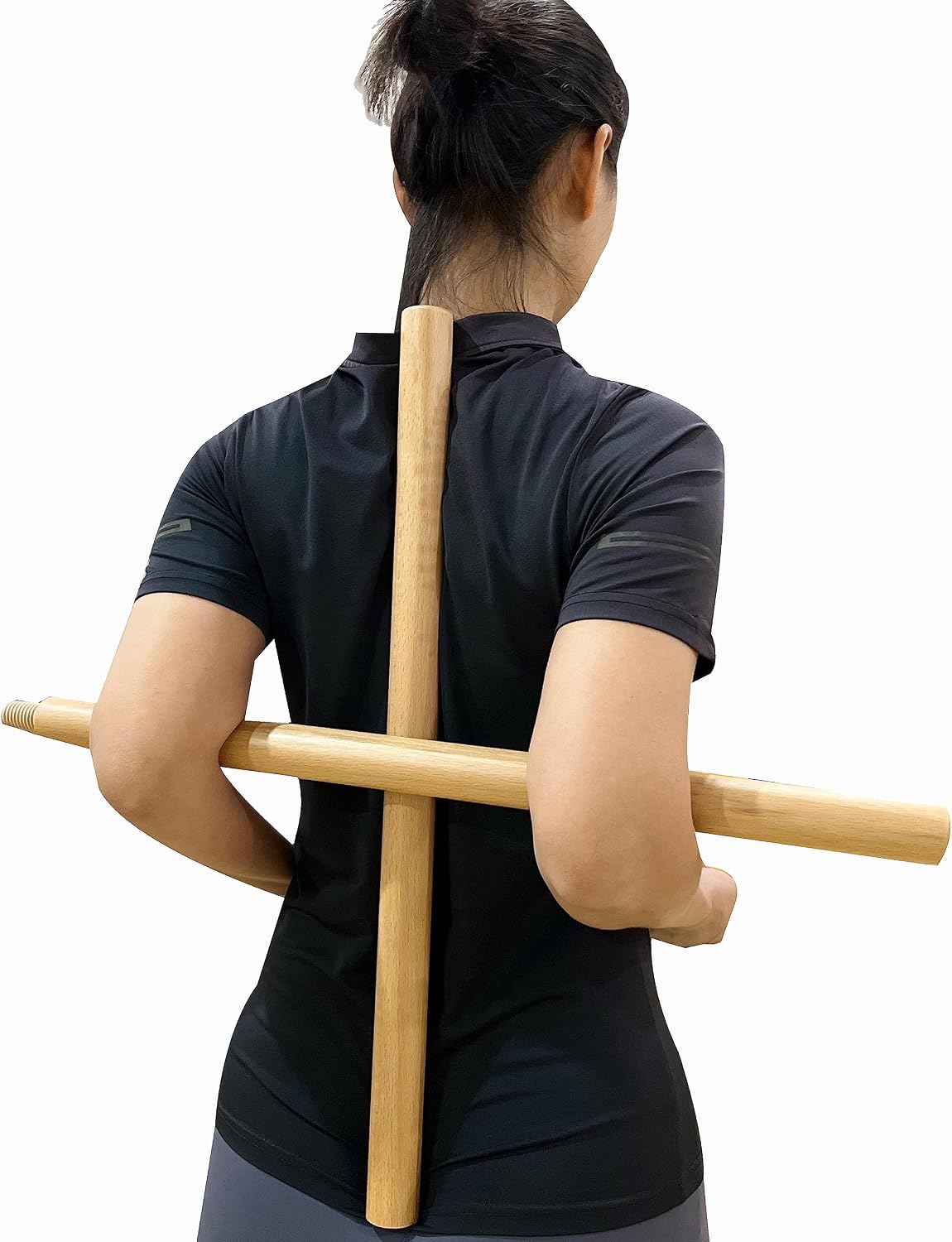 Yoga Stick | Multipurpose Wooden Pranayama Stick | Lung Opener for Fuller Breathing | Posture Corrector and Flexibility Enhancer | Detachable Robust Yoga Pole
