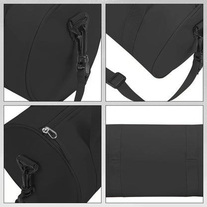 Ballet Dance Bag Mini Gym Bag Lightweight Small Duffle Bag 10L Cute Crossbody Bag for Yoga Swimming Sport (Black)