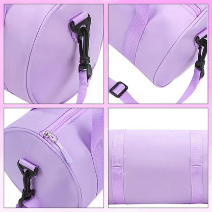 Ballet Dance Bag Mini Gym Bag Lightweight Small Duffle Bag 10L Cute Crossbody Bag for Yoga Swimming Sport (Black)