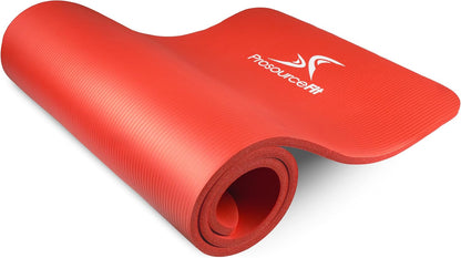 Extra Thick Yoga and Pilates Mat, 71-inch Long High Density Exercise Mat with Comfort Foam and Carrying Strap