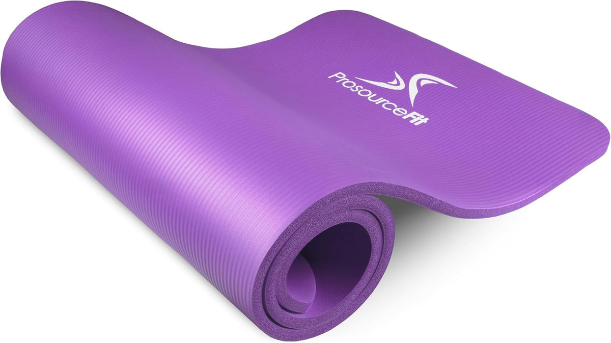 Extra Thick Yoga and Pilates Mat, 71-inch Long High Density Exercise Mat with Comfort Foam and Carrying Strap