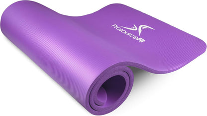 Extra Thick Yoga and Pilates Mat, 71-inch Long High Density Exercise Mat with Comfort Foam and Carrying Strap