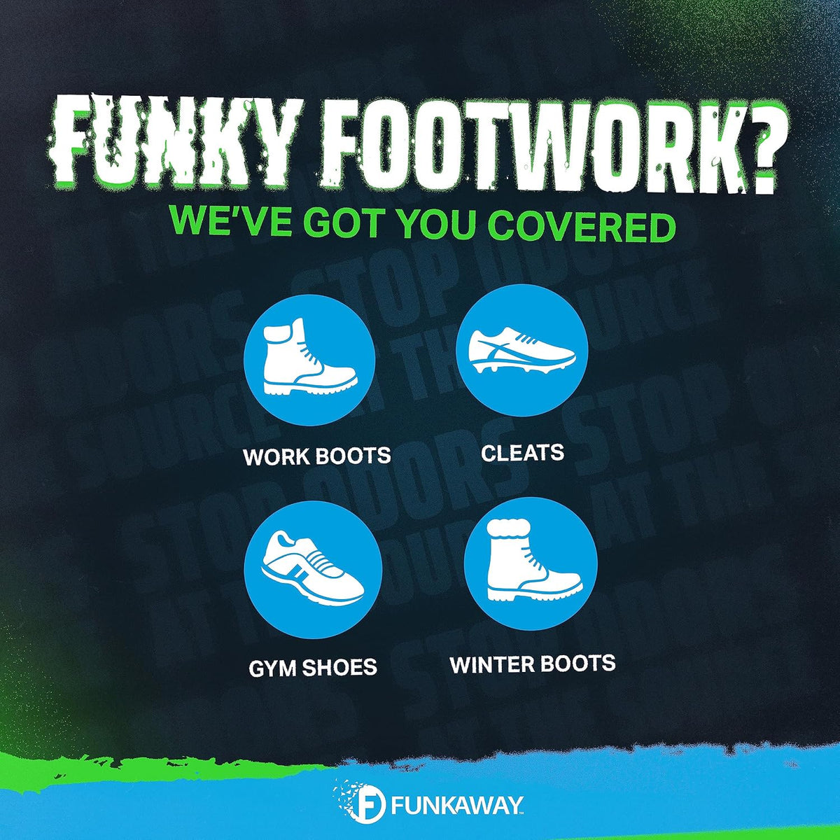 Odor Eliminating Spray for Shoes, Skates, Work Boots & More, 8 oz., 4 Pack, Extreme Odor Eliminator, Perfect for Stinky Stuff You Can't Put in the Wash