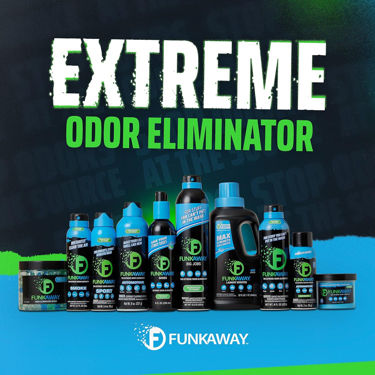 Odor Eliminating Spray for Shoes, Skates, Work Boots & More, 8 oz., 4 Pack, Extreme Odor Eliminator, Perfect for Stinky Stuff You Can't Put in the Wash