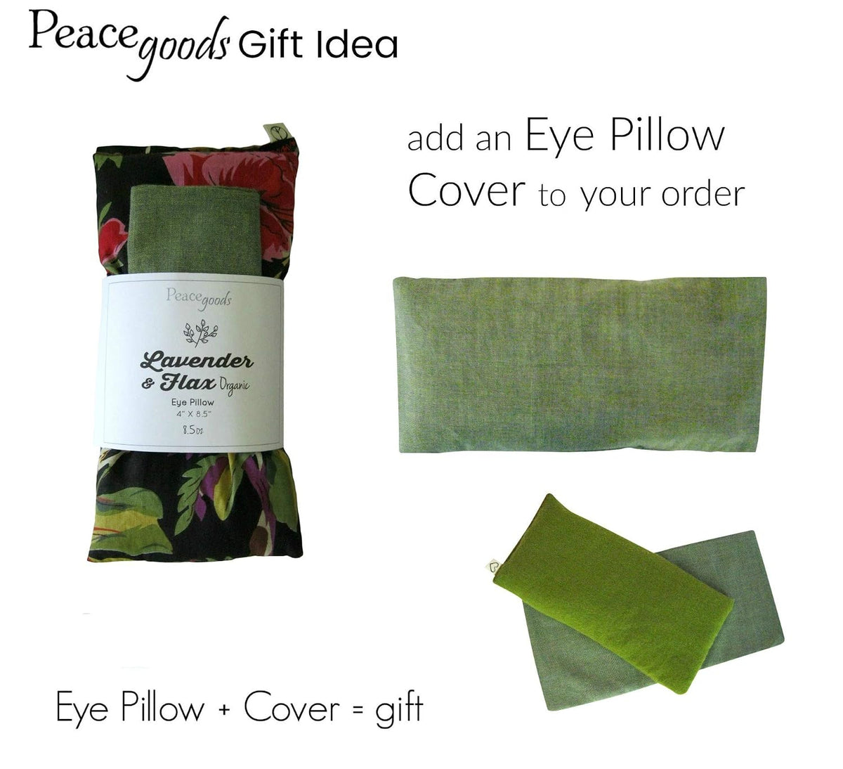 Unscented Flax Eye Pillow - Soft & Soothing Cotton 4 x 8.5 - Yoga Sleep Relaxation - Naturally Calming Colors - Weighted Yoga Massage Headache Sleep - beige