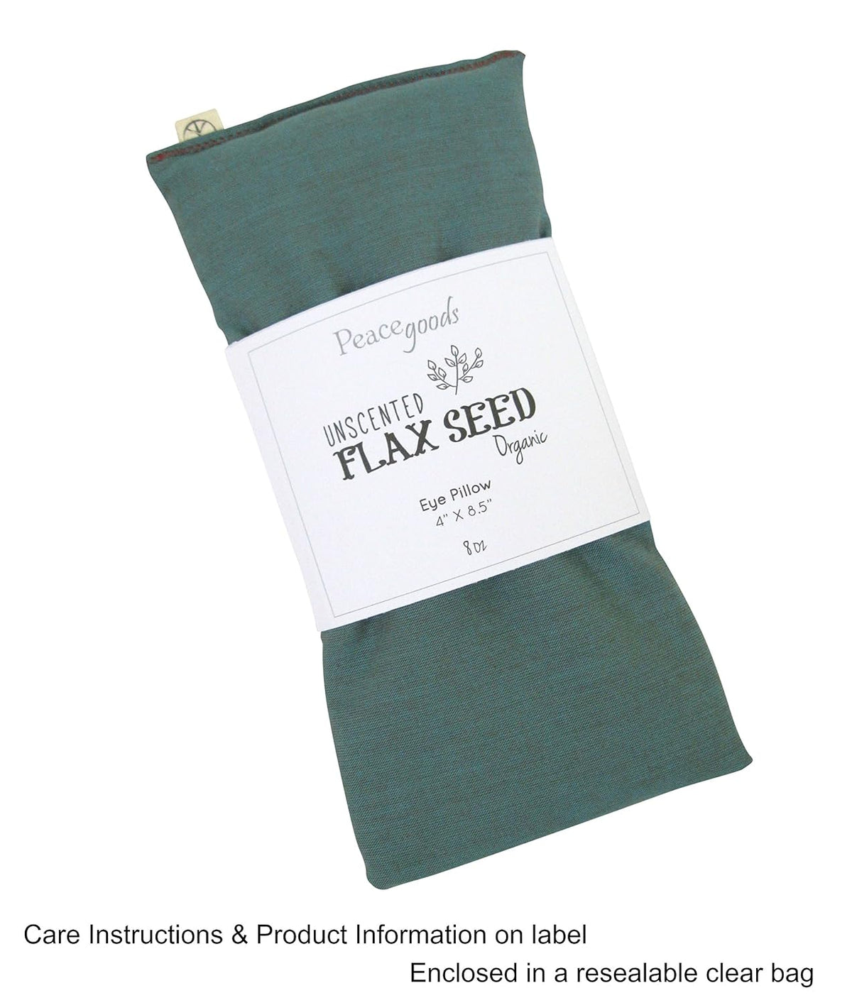 Unscented Flax Eye Pillow - Soft & Soothing Cotton 4 x 8.5 - Yoga Sleep Relaxation - Naturally Calming Colors - Weighted Yoga Massage Headache Sleep - beige