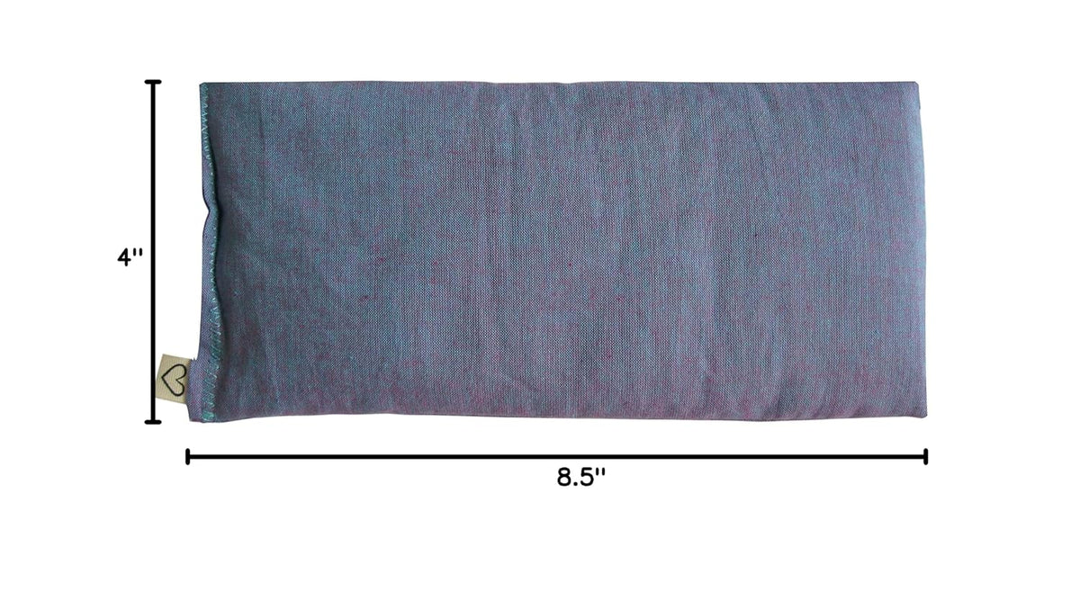 Unscented Flax Eye Pillow - Soft & Soothing Cotton 4 x 8.5 - Yoga Sleep Relaxation - Naturally Calming Colors - Weighted Yoga Massage Headache Sleep - beige