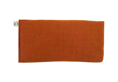 Unscented Flax Eye Pillow - Soft & Soothing Cotton 4 x 8.5 - Yoga Sleep Relaxation - Naturally Calming Colors - Weighted Yoga Massage Headache Sleep - beige