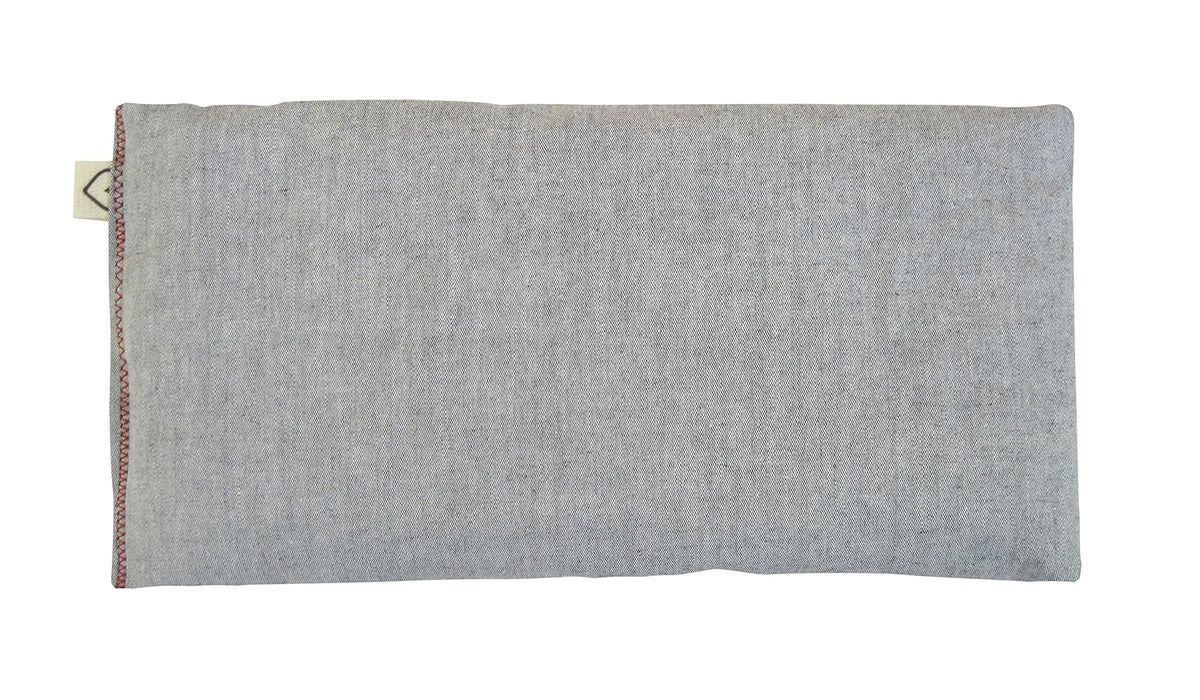 Unscented Flax Eye Pillow - Soft & Soothing Cotton 4 x 8.5 - Yoga Sleep Relaxation - Naturally Calming Colors - Weighted Yoga Massage Headache Sleep - beige