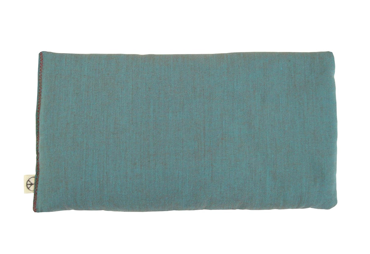 Unscented Flax Eye Pillow - Soft & Soothing Cotton 4 x 8.5 - Yoga Sleep Relaxation - Naturally Calming Colors - Weighted Yoga Massage Headache Sleep - beige