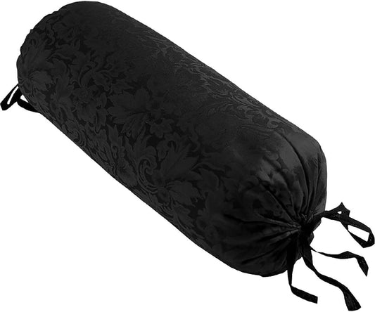 Silk Neck Pillow - Gentle Support for Cervical Spine, Organic Buckwheat Filling, Washable Silk Cover, May be Chilled