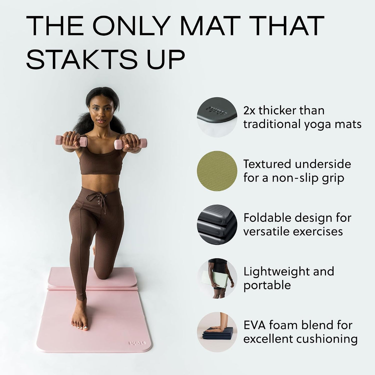 The Original Foldable Yoga Mat - Non-Slip