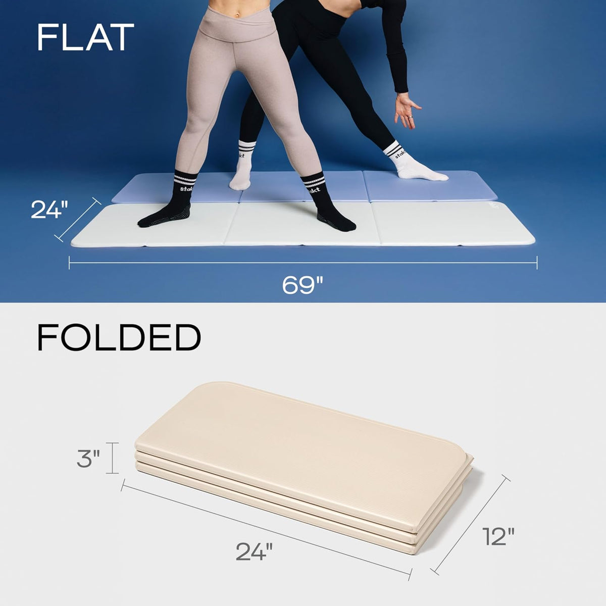 The Original Foldable Yoga Mat - Non-Slip