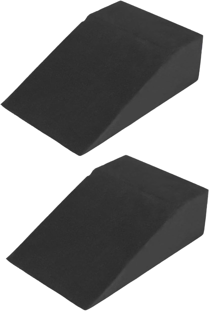 Pack of 2 Squat Wedge Block for Elevated Heel Squats and Deadlifts - Improve Mobility, Balance, and Strength - Non-Slip