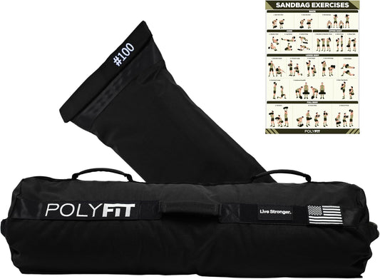 Workout Sandbag Pro - Exact Sizing with Triple Closure Filler Bag