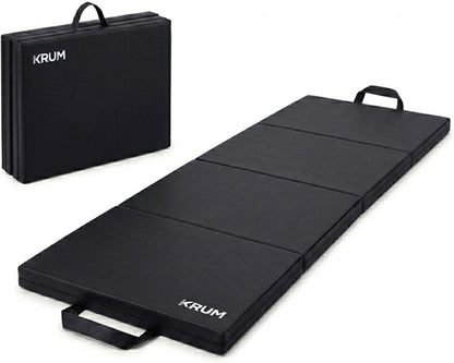 Bip Washable Yoga High Destiny Foam Foldable Mat for Men and Women, 72 X 24X 22 Mm, 22 Mm Thick Mat (Black)