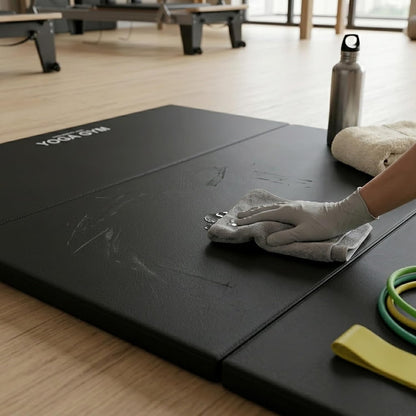 Bip Washable Yoga High Destiny Foam Foldable Mat for Men and Women, 72 X 24X 22 Mm, 22 Mm Thick Mat (Black)