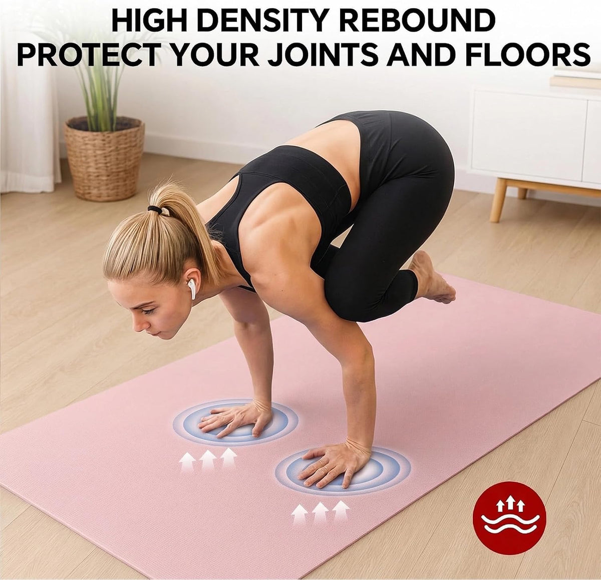 Extra Large Yoga Mat 6'x4'(1/3" & 1/4" Thick), Non-Slip, Ultra Durable, Wide Workout Mat, Wide Exercise Mats for Home Workouts, Yoga, Pilates, Stretching (Barefoot Exercise)