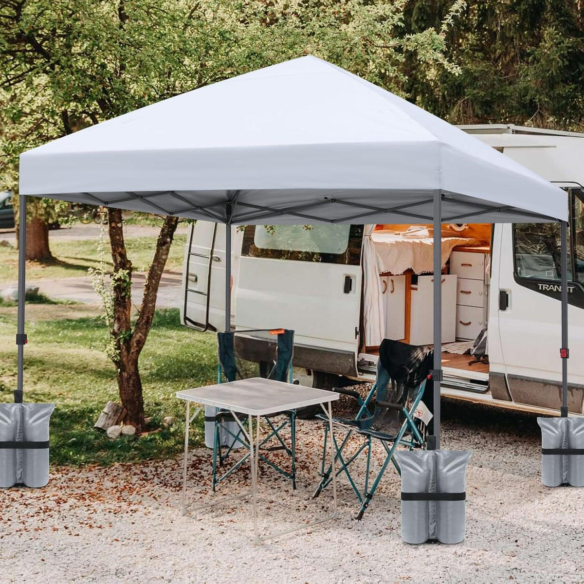 Canopy Weights 120 LBS Tent Sand Bags,4-Pack Gray(No Sand)