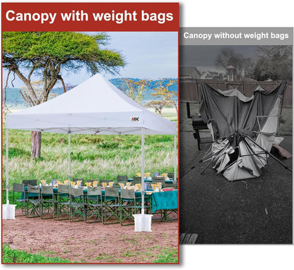 Canopy Weights 120 LBS Tent Sand Bags,4-Pack Gray(No Sand)