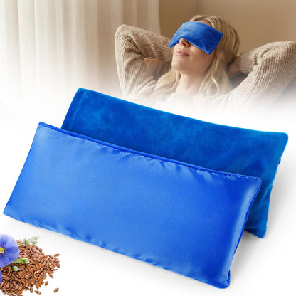 Weighted Eye Pillow for Yoga, Moist Heat Mask for Dry Eyes(Pink)