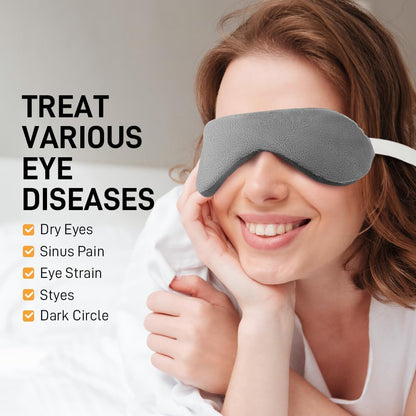 Weighted Eye Pillow for Yoga, Moist Heat Mask for Dry Eyes(Pink)