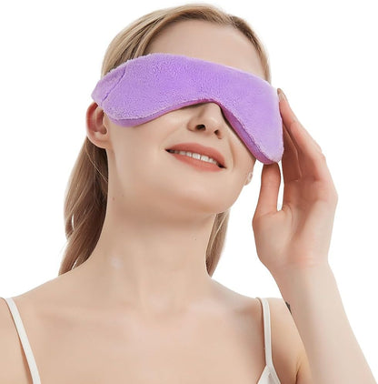 Weighted Eye Pillow for Yoga, Moist Heat Mask for Dry Eyes(Pink)