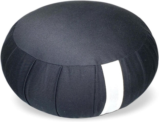Zafu Meditation Cushion Japan Made | Authentic Zen Temple Style Zazen Seat – Firm Kapok Filling for Mindfulness, Yoga & Posture Support For Adults