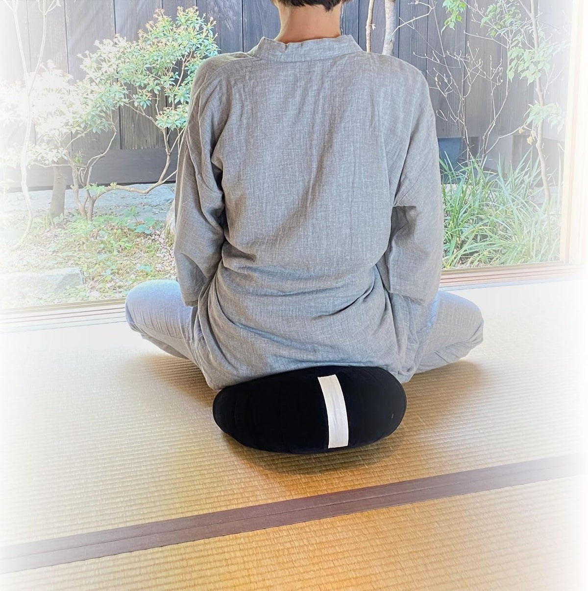 Zafu Meditation Cushion Japan Made | Authentic Zen Temple Style Zazen Seat – Firm Kapok Filling for Mindfulness, Yoga & Posture Support For Adults