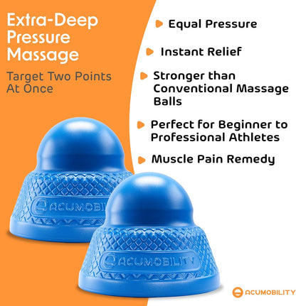 Massage Ball Roller 2 Pack - Trigger Point - Massage Balls
