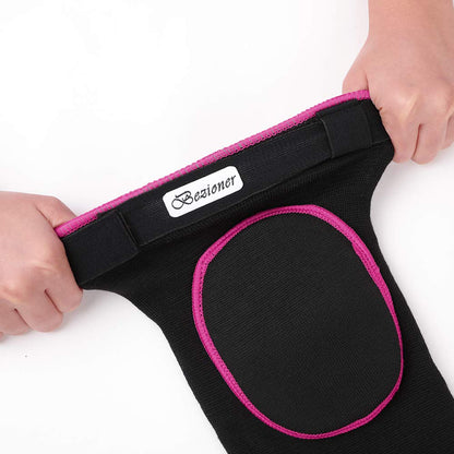 Knee Pads Volleyball,Thick Sponge Anti-Slip,Dance Knee Pads for Women Yoga Basketball Football Youth Girls Black and Pink M