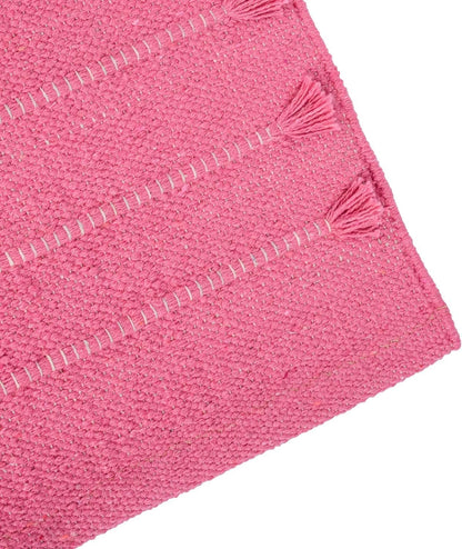Handmade Organic Cotton Yoga Mat Cotton Exercise Rug – Handwoven, Absorbent & Hand Washable Fitness Mat Ideal for Yoga, Workouts and Meditation