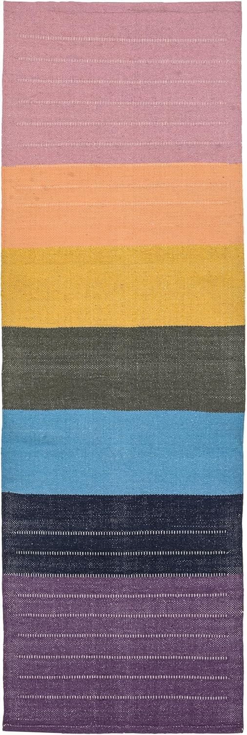 Handmade Organic Cotton Yoga Mat Cotton Exercise Rug – Handwoven, Absorbent & Hand Washable Fitness Mat Ideal for Yoga, Workouts and Meditation