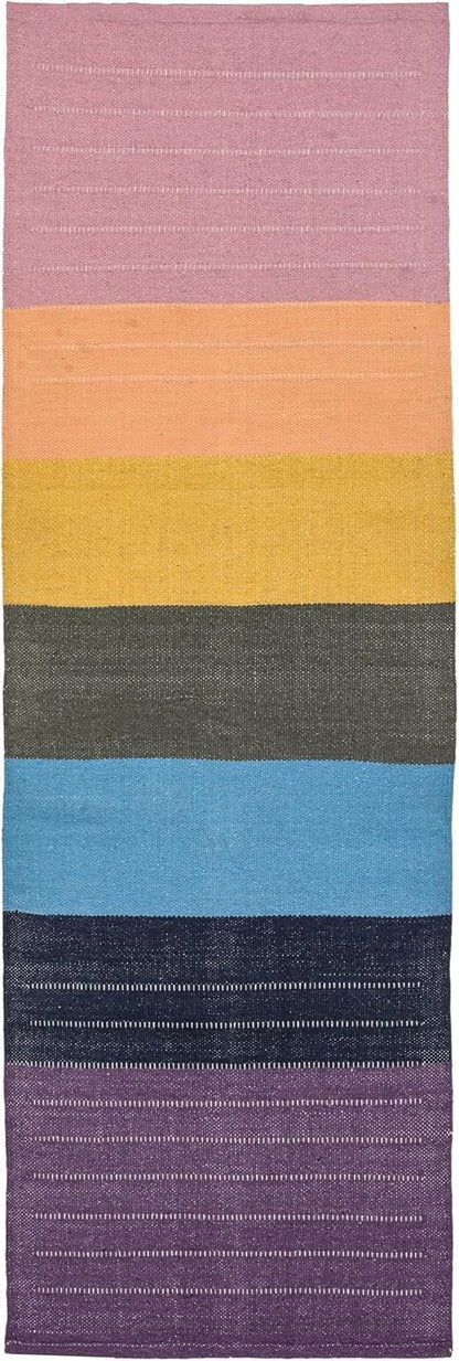 Handmade Organic Cotton Yoga Mat Cotton Exercise Rug – Handwoven, Absorbent & Hand Washable Fitness Mat Ideal for Yoga, Workouts and Meditation