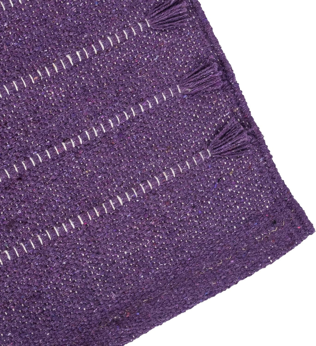 Handmade Organic Cotton Yoga Mat Cotton Exercise Rug – Handwoven, Absorbent & Hand Washable Fitness Mat Ideal for Yoga, Workouts and Meditation