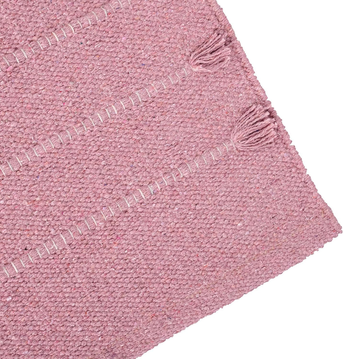 Handmade Organic Cotton Yoga Mat Cotton Exercise Rug – Handwoven, Absorbent & Hand Washable Fitness Mat Ideal for Yoga, Workouts and Meditation