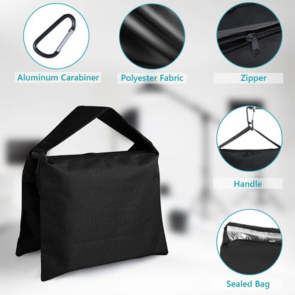 Photography Sandbag for Video Stand,Black(No Sand)